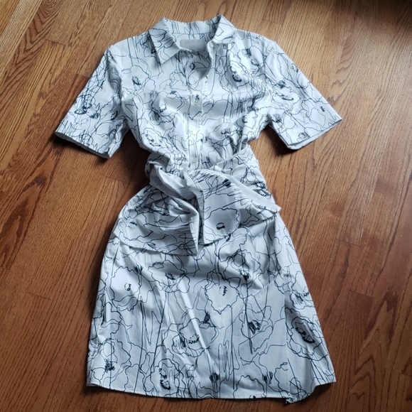 Jason Wu Wrap Shirt Dress SZ 12 - Picture 2 of 10